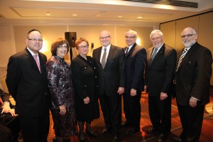 David and Isabelle Novak; Elizabeth and Martin Nachimson; Irwin Nachimson, son of OU President Martin Nachimson and an OU board member; Rabbi Alan Kalinsky, OU West Coast Director; Paul Glasser, OU Senior Director for Institutional Advancement. Photos: Richard Lobell