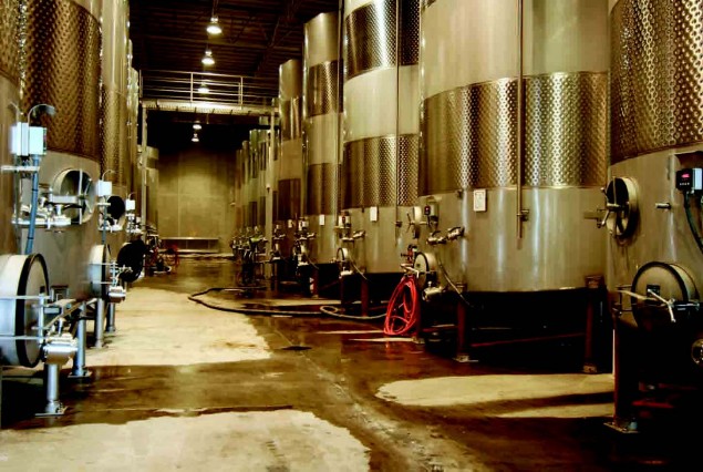 Storage tanks/fermentation tanks. Photos courtesy of Royal Wine Corporation