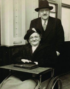 The OU’s “power couple” in the 1920s: Rabbi Goldstein and his wife, Rebecca. With her impressive organizational skills and passion for Jewish life, Rebecca, it was noted, was able to accomplish more than ten men working together even after health conditions forced her into a wheelchair in her later years. Photo courtesy of Rabbi Aaron Reichel