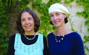 Evy Gottlieb (left) and Karen Kirschenbaum are neighbors in Ramot Bet and consider each other “sisters.” Photo: Zvi Volk
