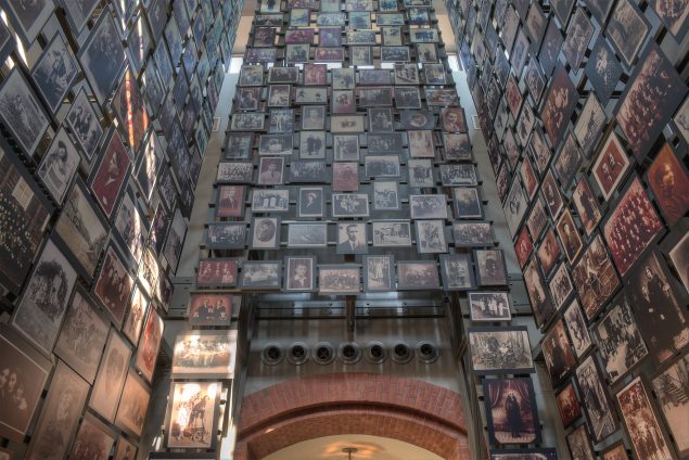 "The Tower of Faces" or "The Tower of Life" at the United States Holocaust Museum in Washington, D.C. Courtesy of Wikimedia Commons